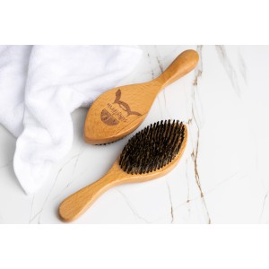 Silkstorm Natural Wood Hard Handle Wave Brush
